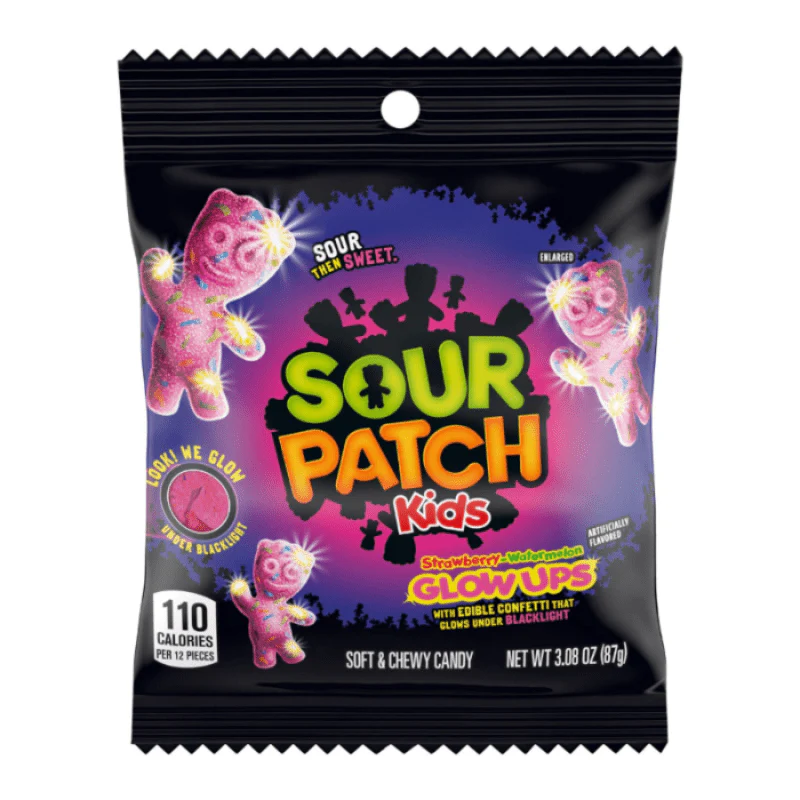 Sour Patch Kids Glow Ups Peg Bag 87g