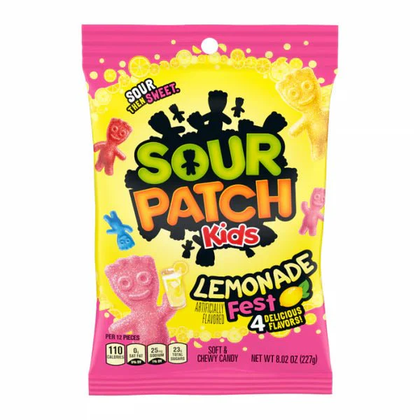 Sour Patch Kids Lemonade Fest Peg Bag 227g