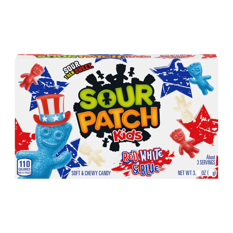 Sour Patch Kids Red, White & Blue Theatre Box 87g
