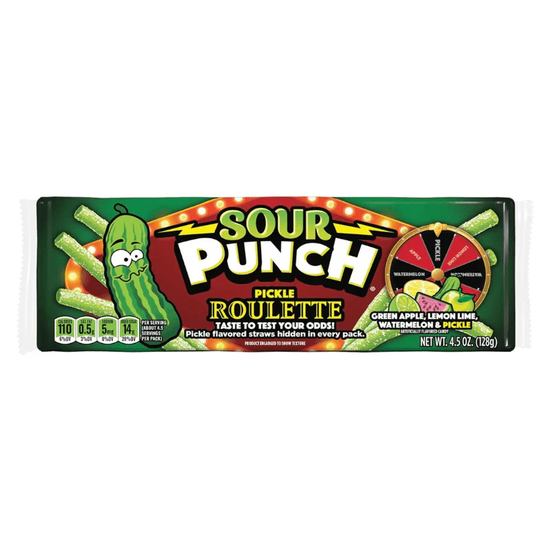 Sour Punch Pickle Roulette Tray 127g