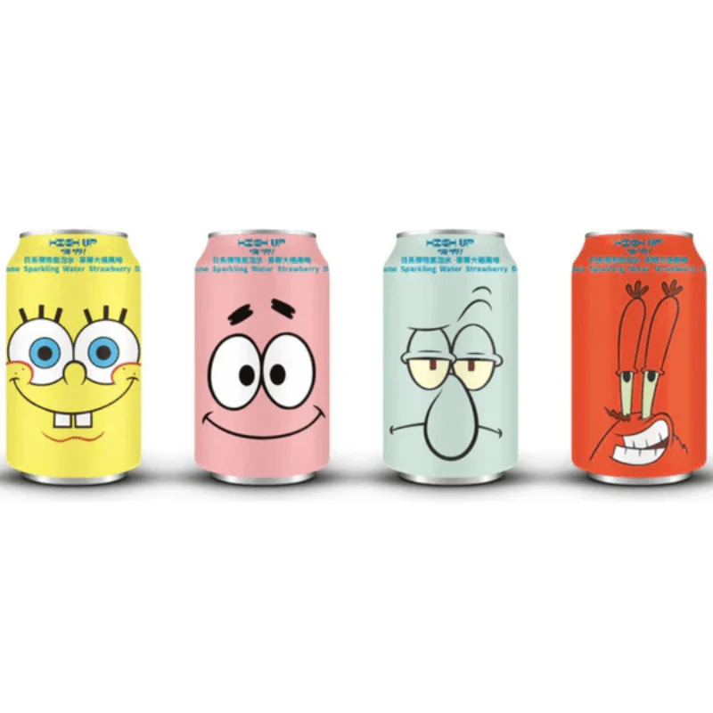 Spongebob Ramune Strawberry Daifuku Can 330ml
