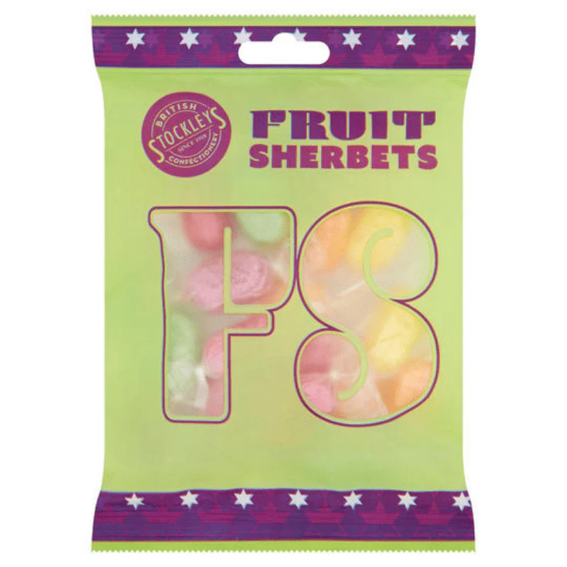 Stockleys Fruit Sherbets Peg Bag 180g