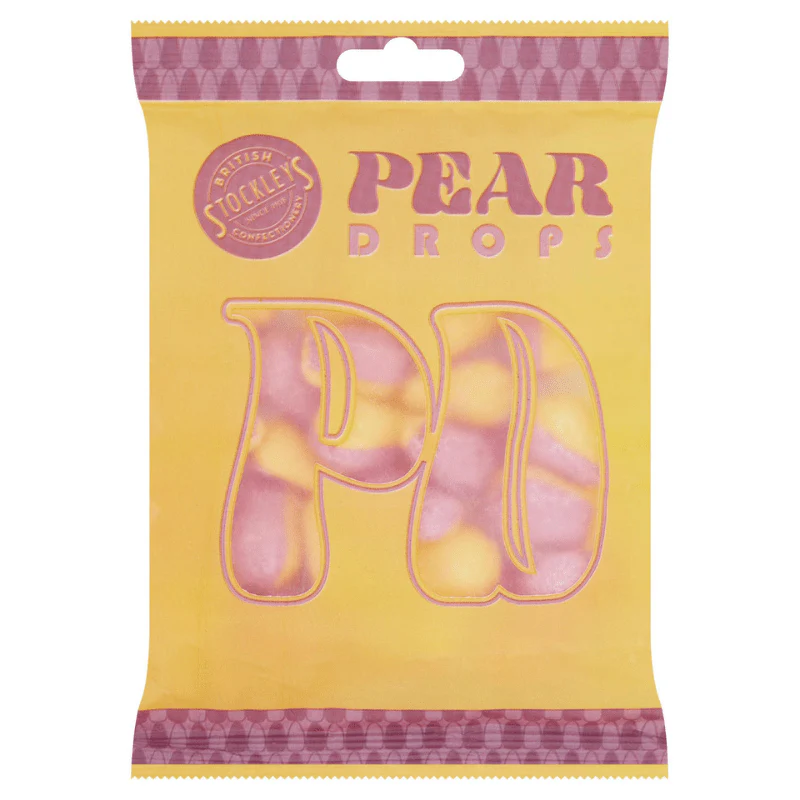 Stockleys Pear Drops Peg Bag 200g