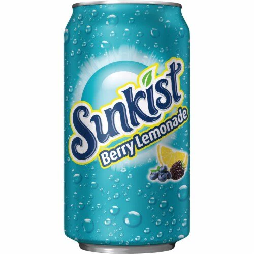 Sunkist Berry Lemonade Can 355ml USA
