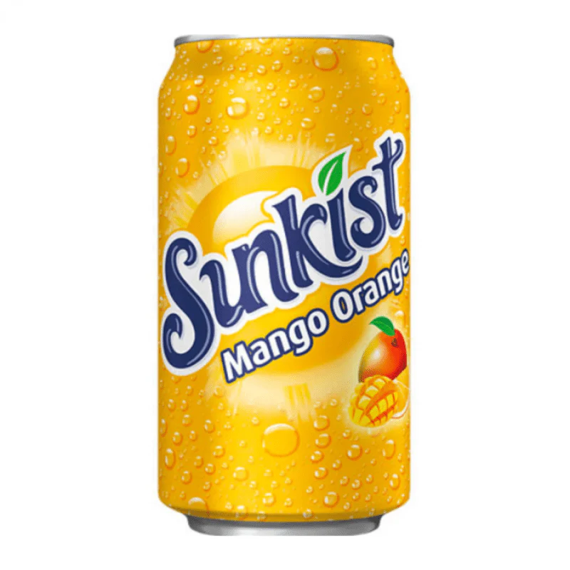 Sunkist Mango Orange Can 355ml USA