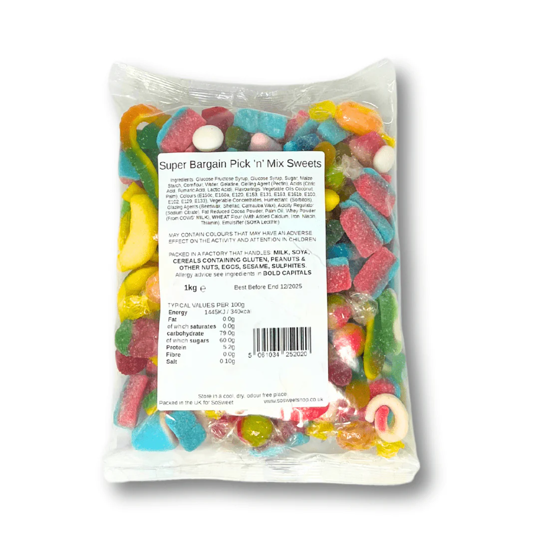 Super Bargain Pick&Mix Sweets Bag 1kg