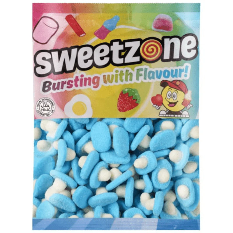 Sweetzone Blue Raspberry Mushrooms Bag 1kg