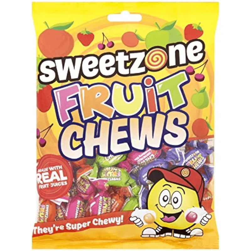 Sweetzone Fruit Chews Peg Bag 200g