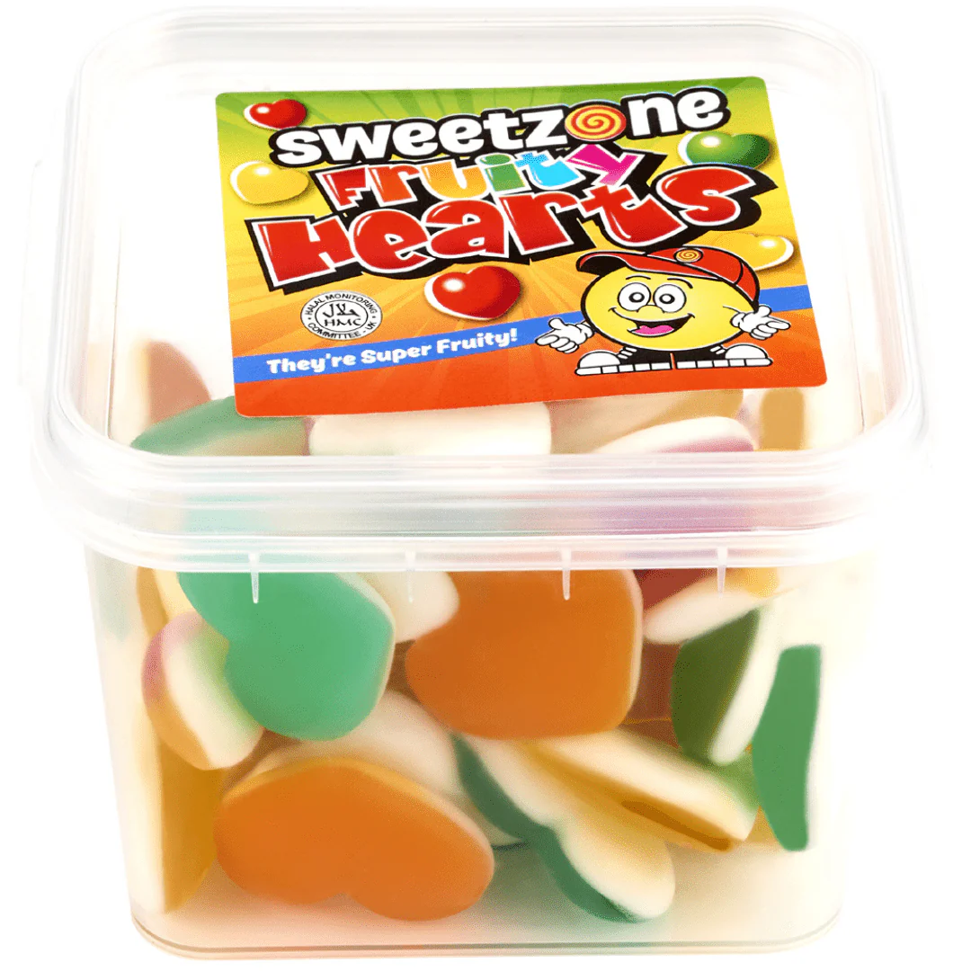Sweetzone Fruity Hearts Mini Tub 170g