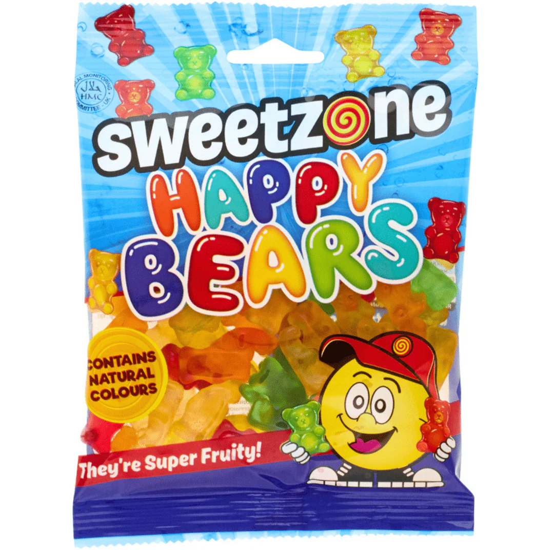 Sweetzone Happy Bears Peg Bag 90g
