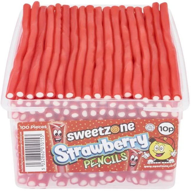 Sweetzone Pencils Strawberry Tub 100pcs