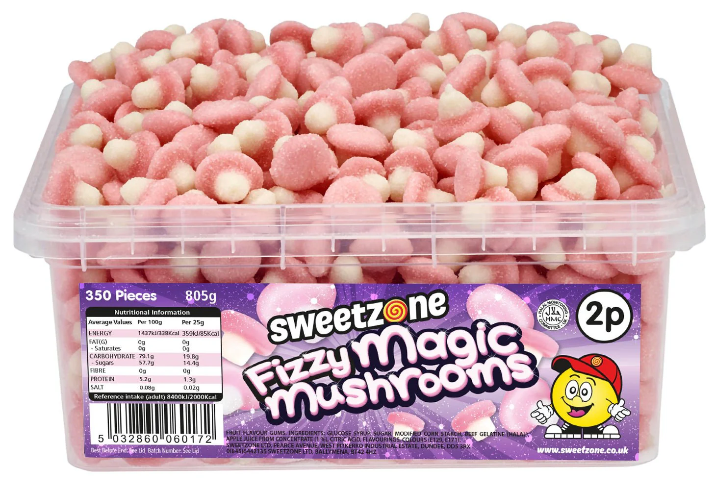Sweetzone Fizzy Magic Mushrooms Tub 805g