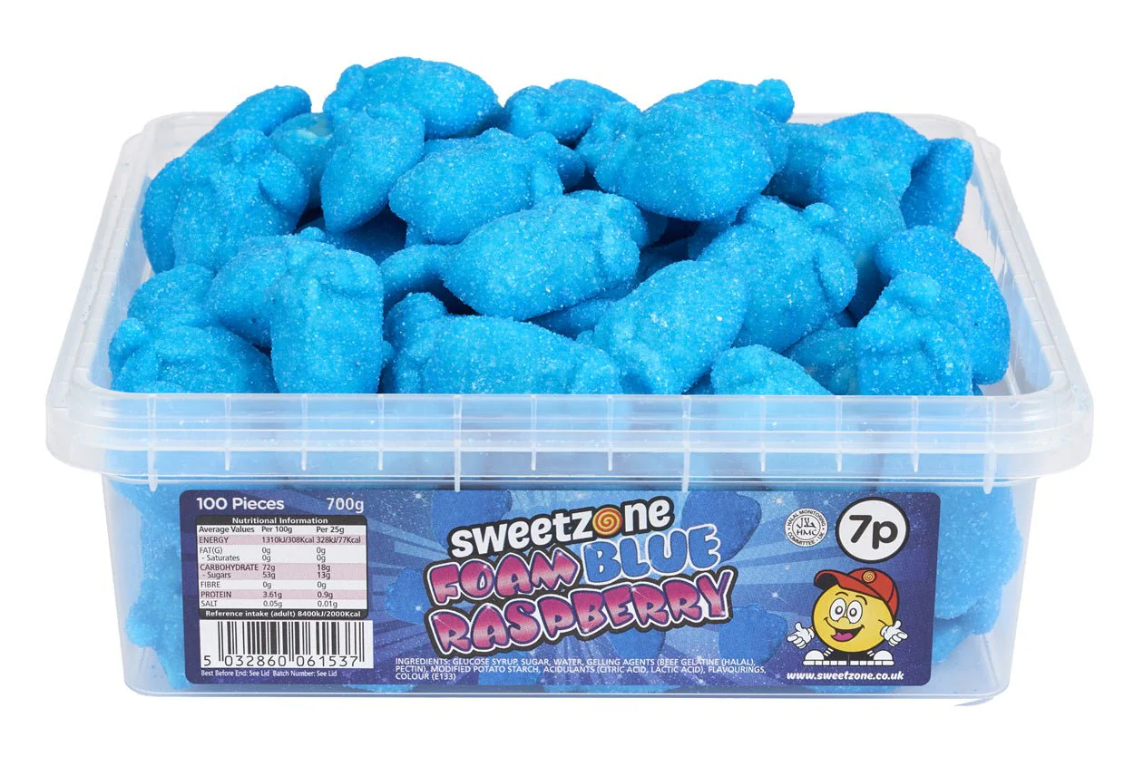 Sweetzone Foam Blue Raspberry Tub 700g