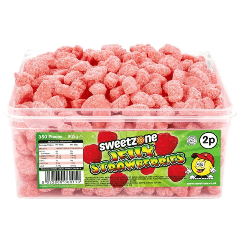 Sweetzone Jelly Strawberries Tub 805g