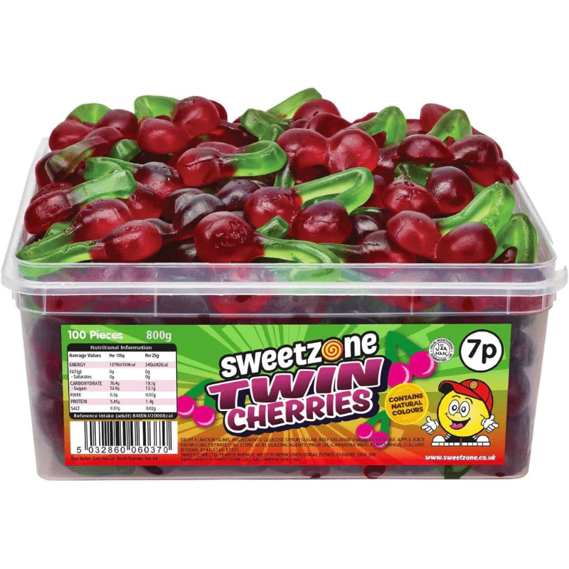 Sweetzone Twin Cherries Tub 800g