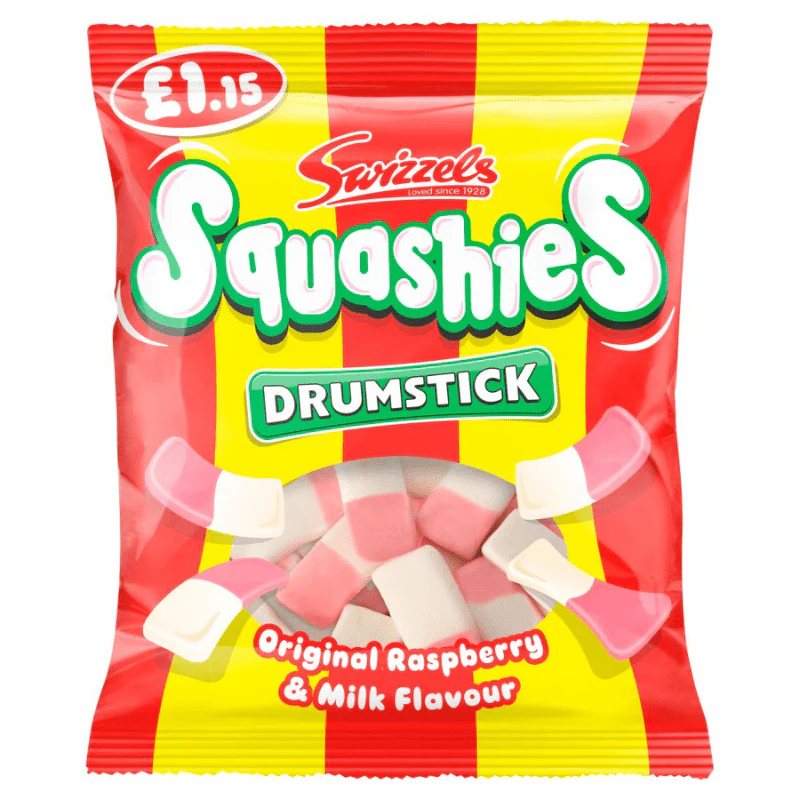 Swizzels Squashies Drumstick Original Bag (120g) PMP £1.15