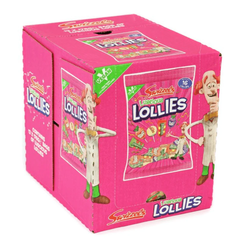 Swizzels Luscious Lollies Peg Bag 132g (Case of 12)