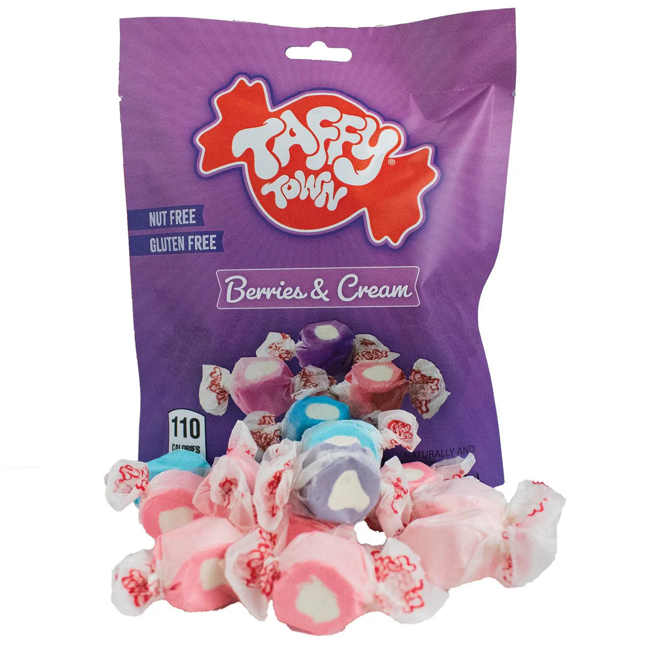 Taffy Town Berries & Cream Salt Water Taffy Peg Bag 99g USA - Image 2