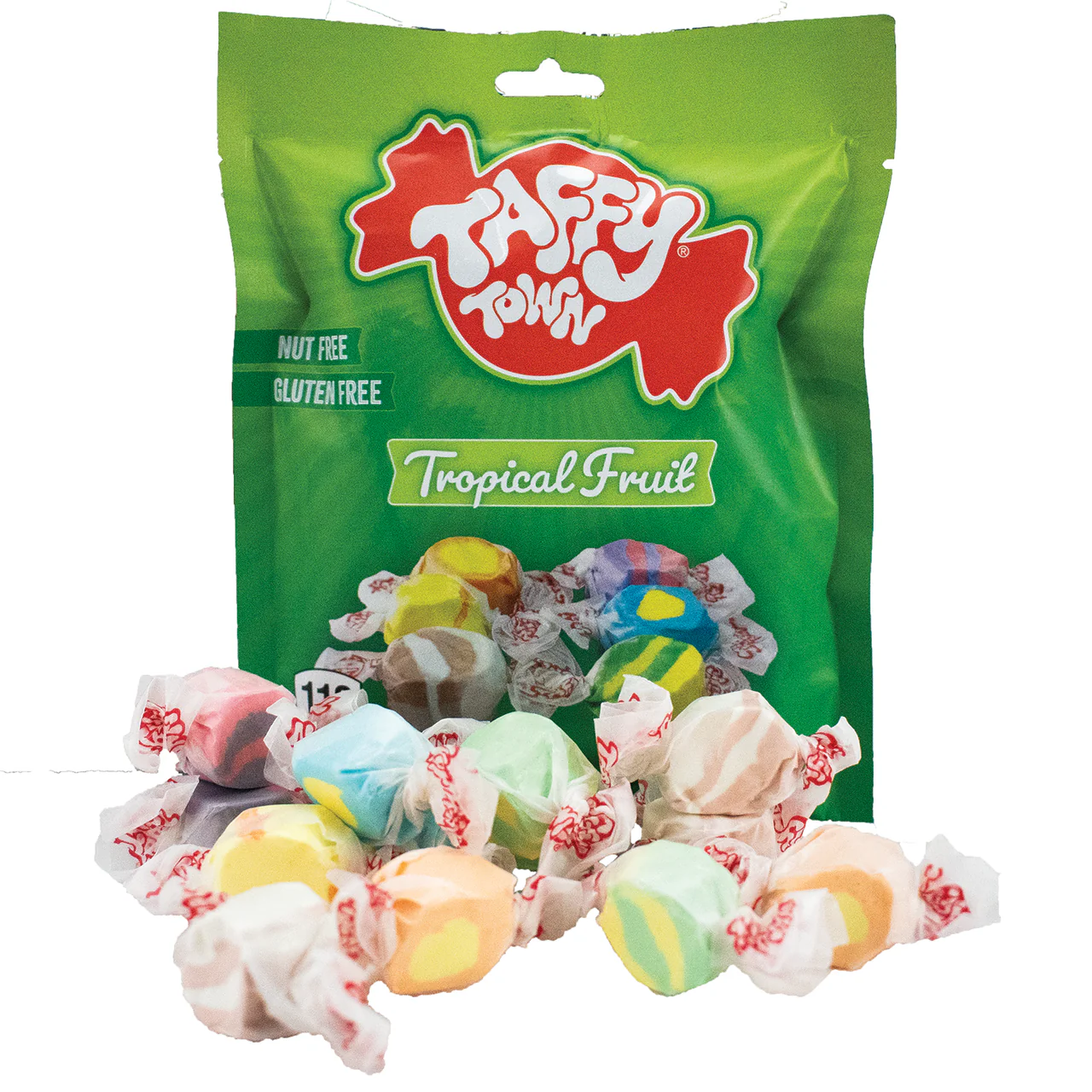 Taffy Town Tropical Fruits Salt Water Taffy Peg Bag 99g USA - Image 2