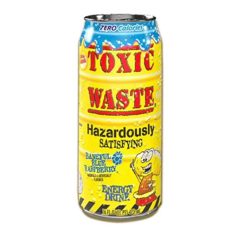 Toxic Waste Energy Drink Can Blue Raspberry Can 473ml