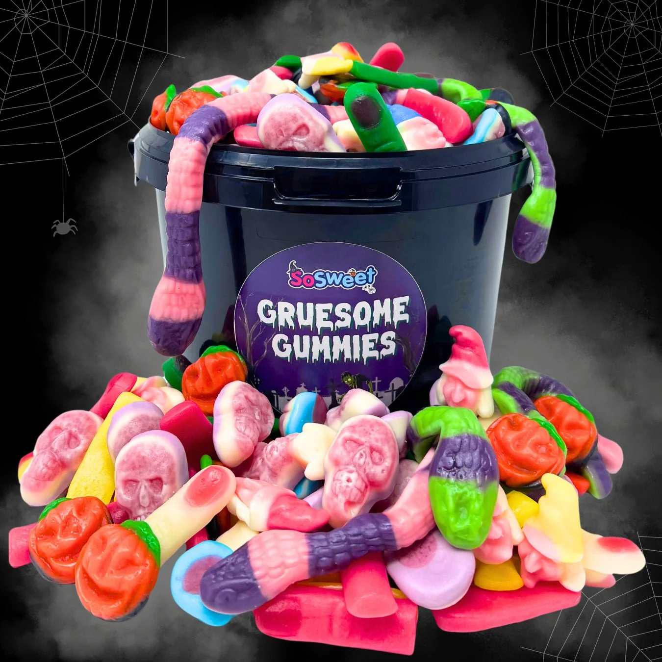 Halloween Gruesome Gummies Sweets Bucket 2kg