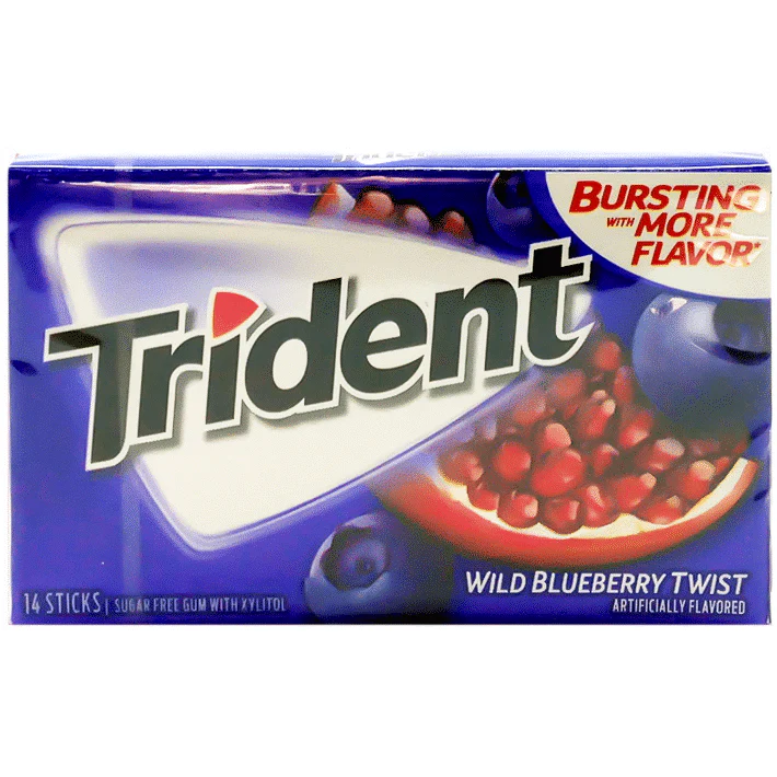 Trident Gum Wild Blueberry Twist 27g