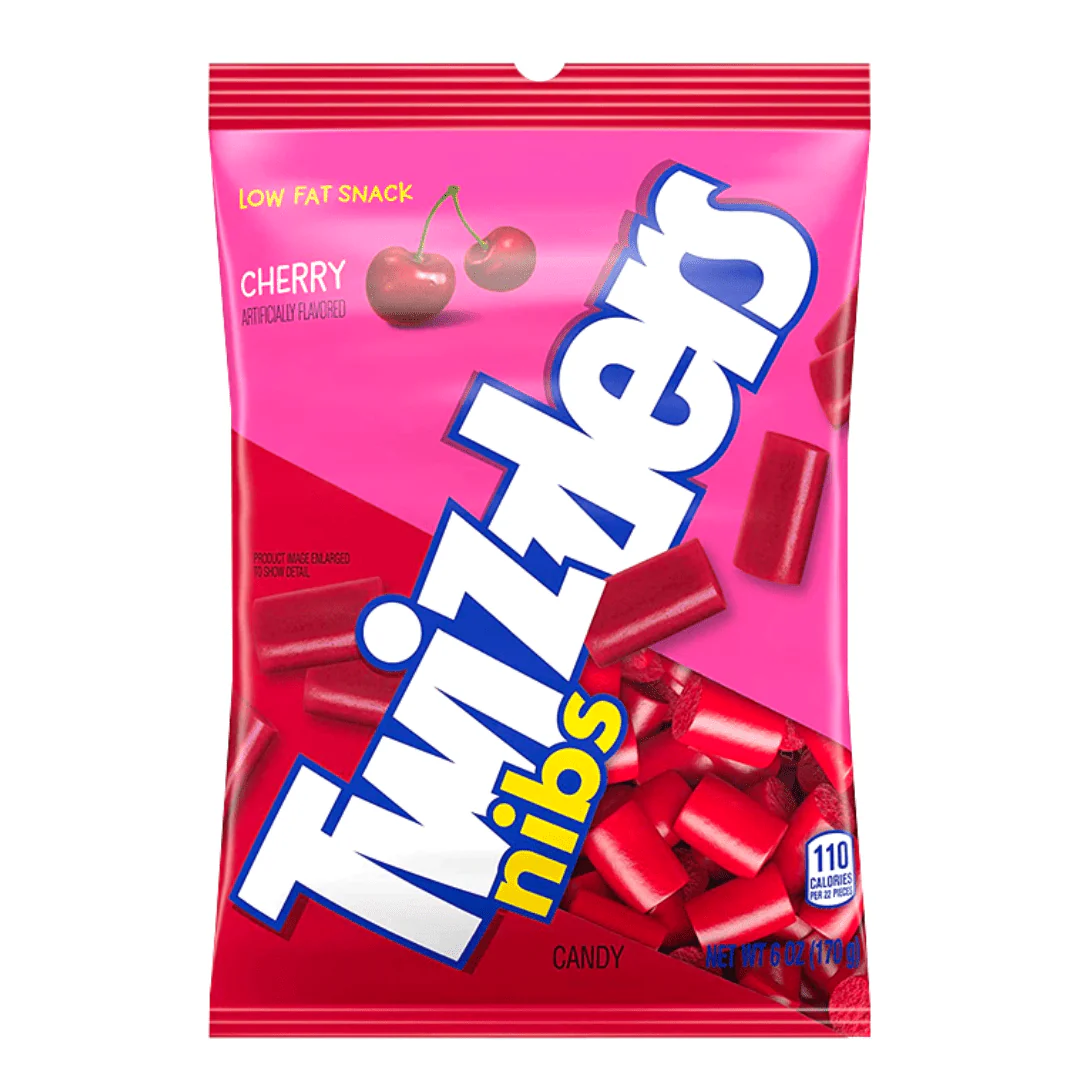 Twizzlers Cherry Nibs Peg Bag 170g