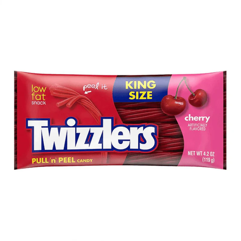 Twizzlers Cherry Pull & Peel King Size 119g