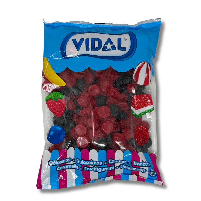 Vidal Blackberries & Raspberries Gums Bag 1.5kg