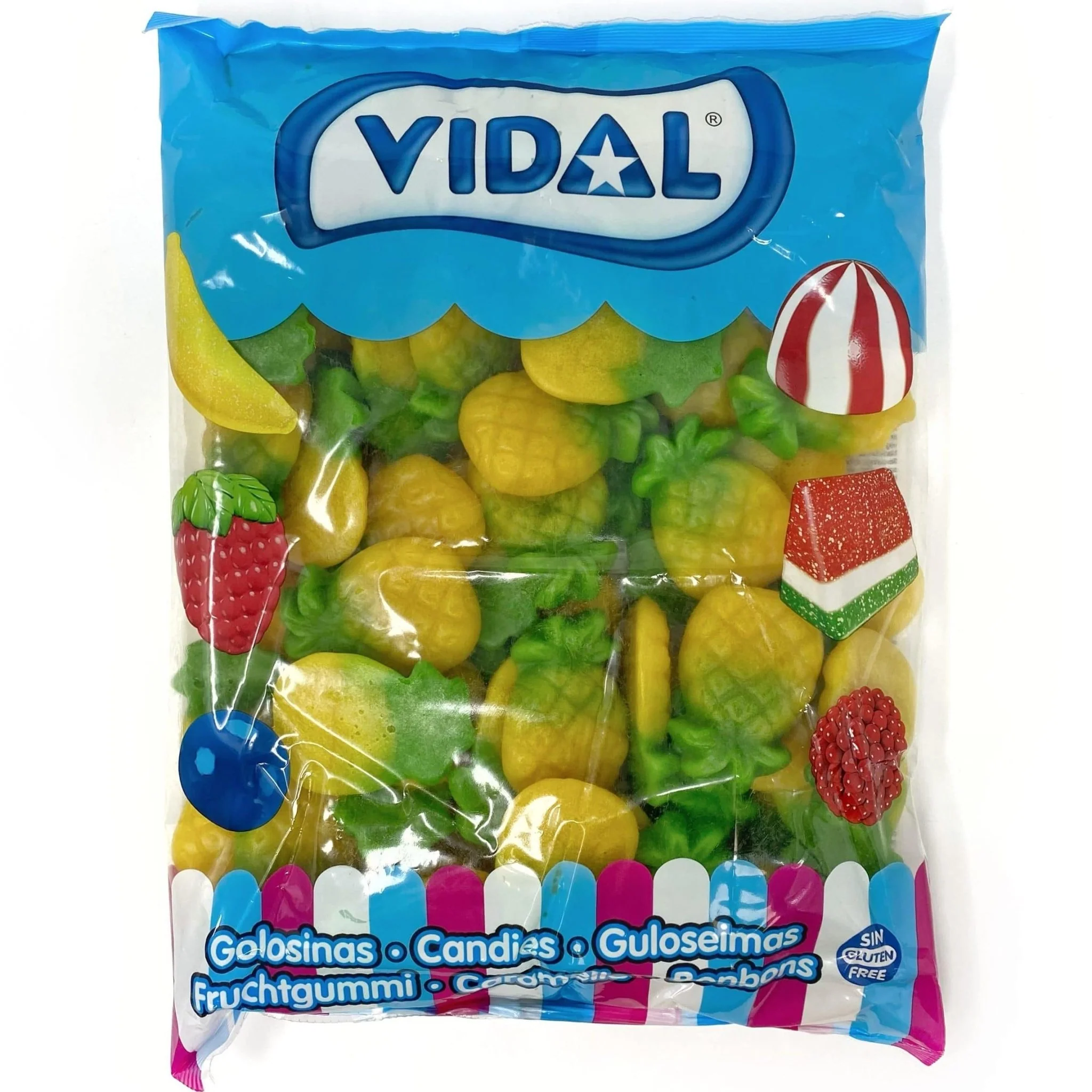 Vidal Jelly Pineapples Bag 1kg