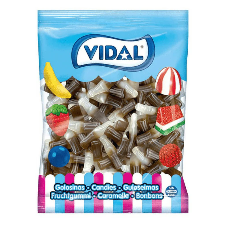 Vidal Large Cola Bottles Bag 1kg