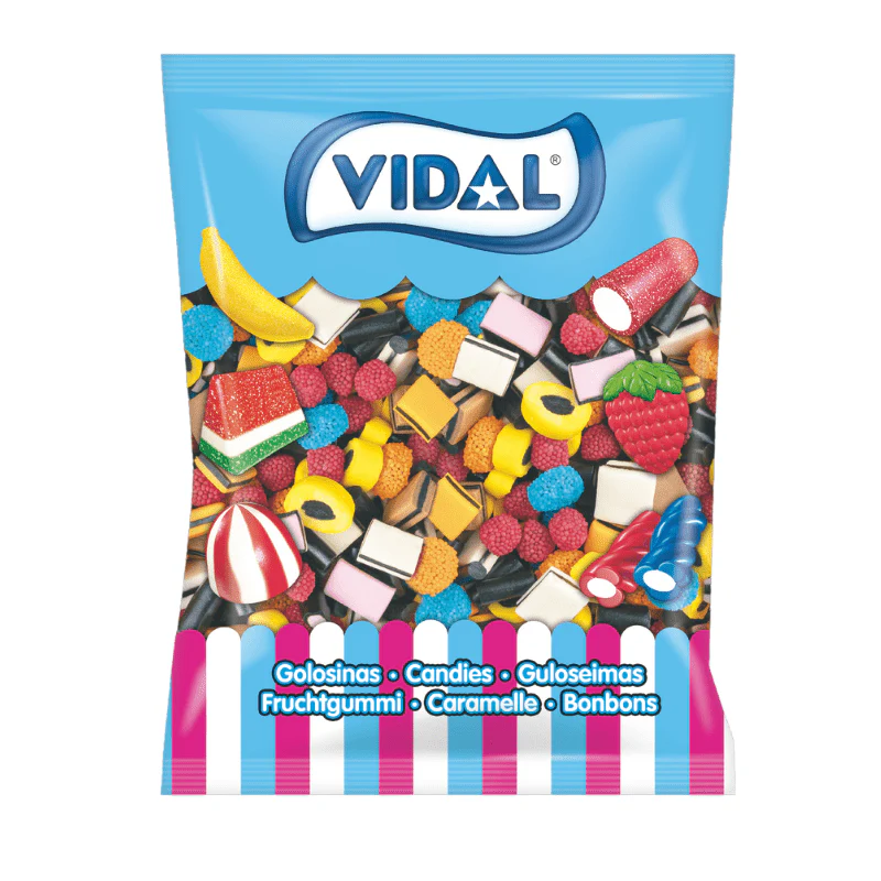 Vidal Liquorice Allsorts Bag 1kg
