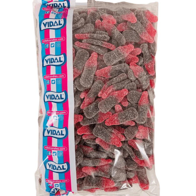 Vidal Fizzy Cherry Cola Bottles Bag 3kg