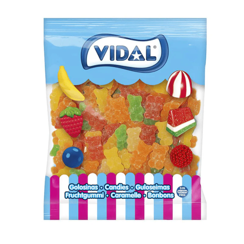 Vidal Giant Fizzy Bears Bag 1kg