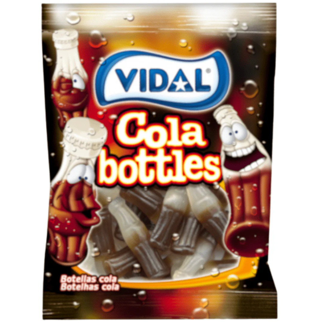 Vidal Jelly Cola Bottles Peg Bag 90g