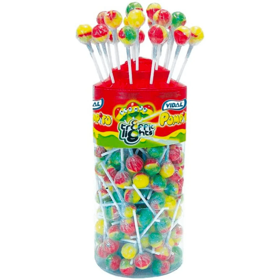Vidal Lotta Lollies Traffic Light Tub 150pcs