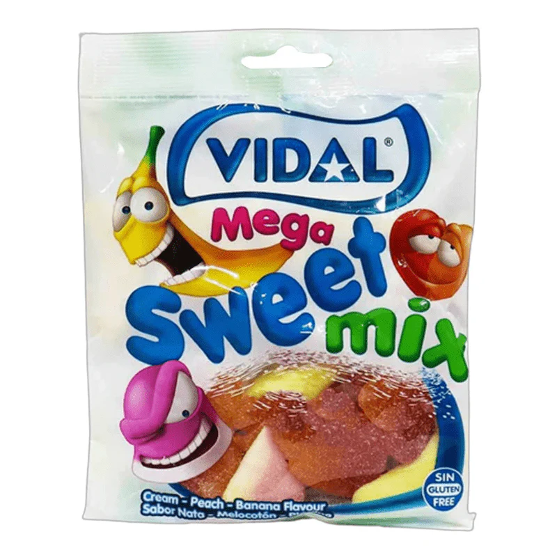 Vidal Mega Sweet Mix Peg Bag 90g