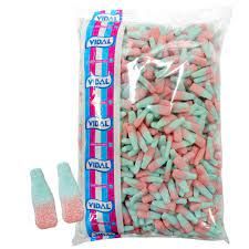 Vidal Mini Fizzy Bubblegum Bottles Bag 3kg