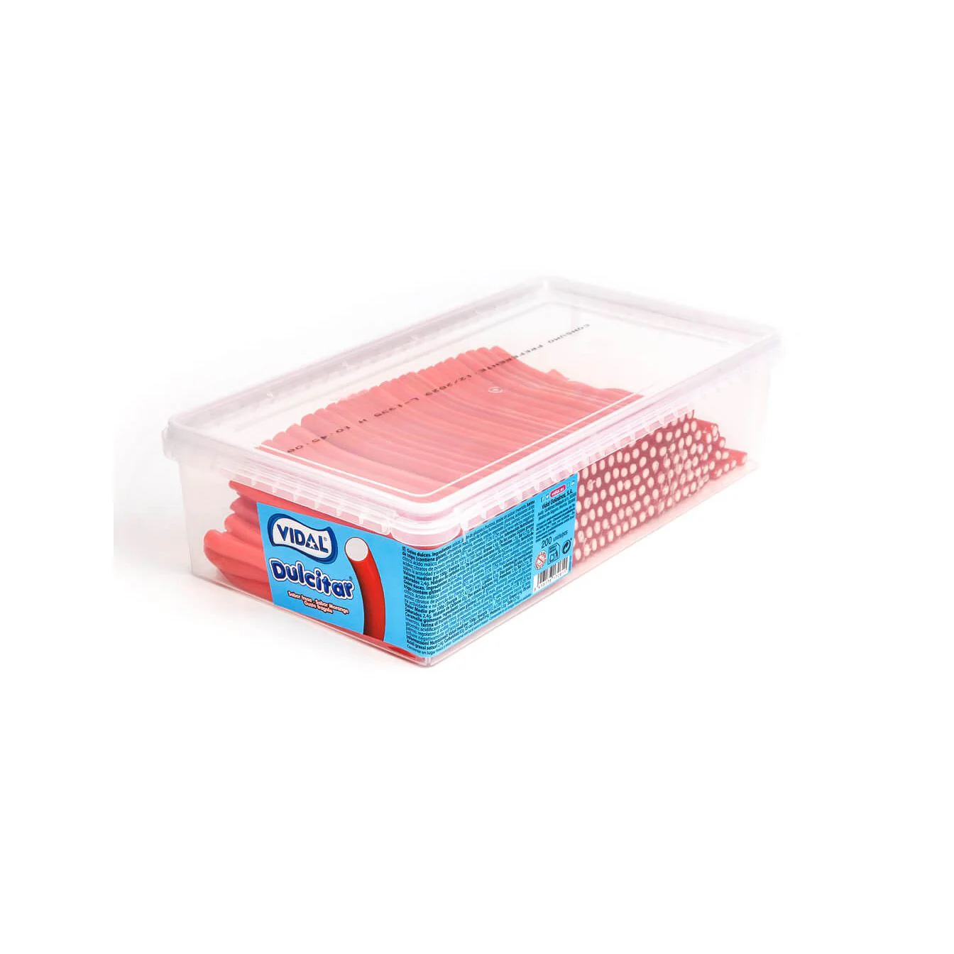 Vidal Strawberry Pencils Tub 1.4kg (200pcs)