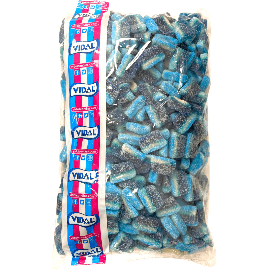 Vidal Sour Blue Raspberry Slices Bag 3kg