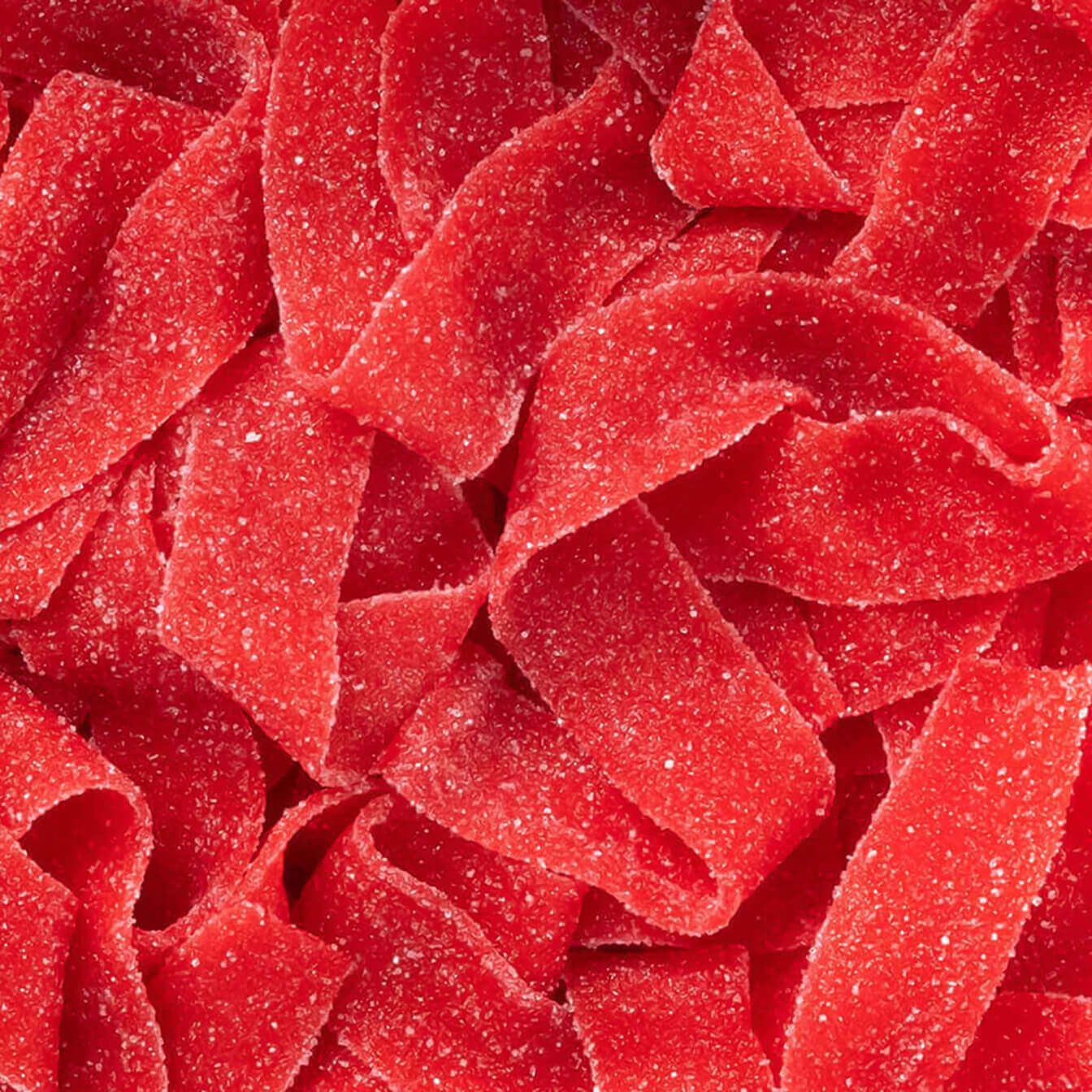 Vidal Sour Strawberry Belts Tub 1.7kg (200pcs) - Image 2