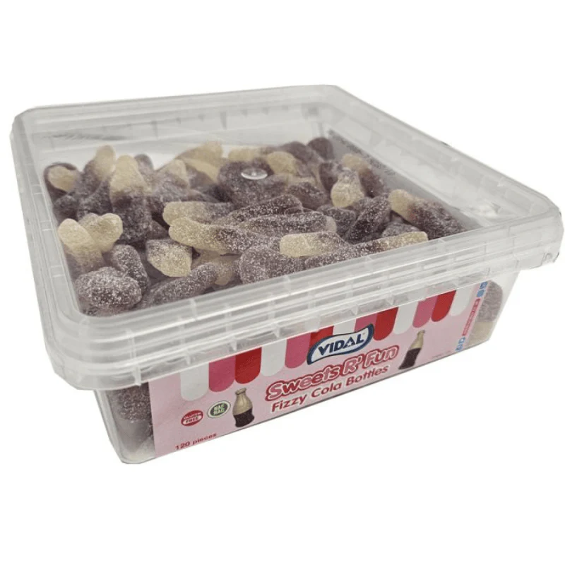 Vidal Fizzy Cola Bottles Tub (120pcs)