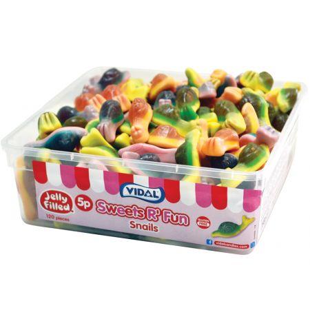 Vidal Jelly Filled Snails Tub 780g