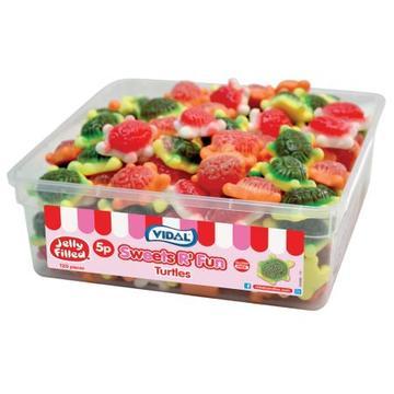 Vidal Jelly Filled Turtles Tub 720g