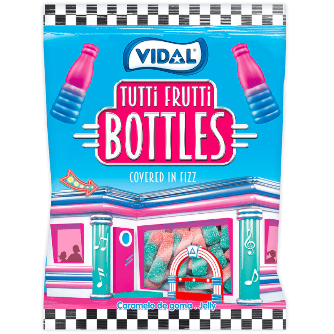 Vidal Tutti Frutti Bottles Peg Bag 90g