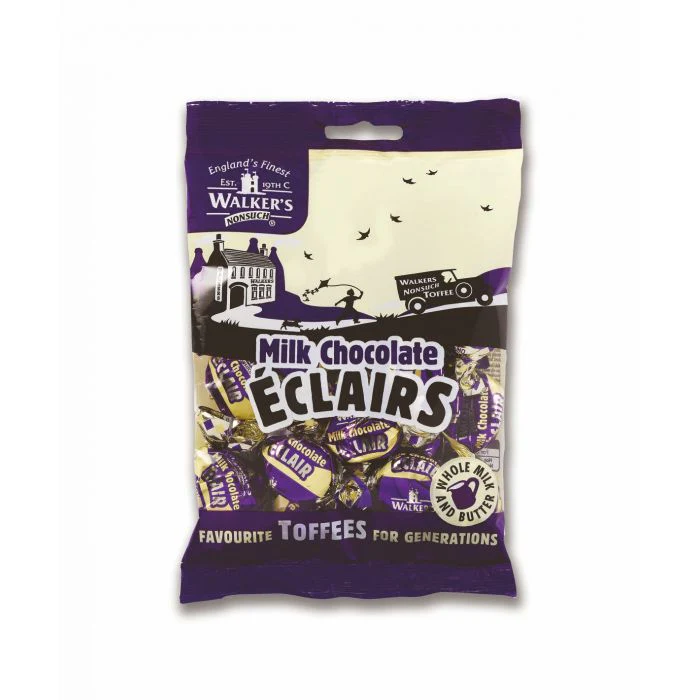 Walkers NonSuch Milk Chocolate Eclairs Peg Bag 150g