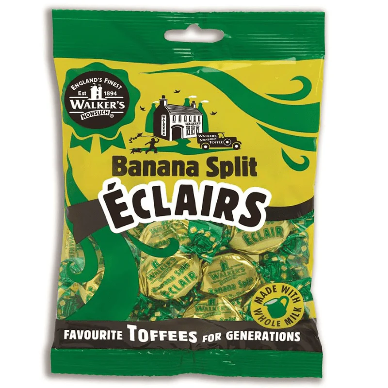 Walkers NonSuch Banana Split Eclairs Peg Bag 150g