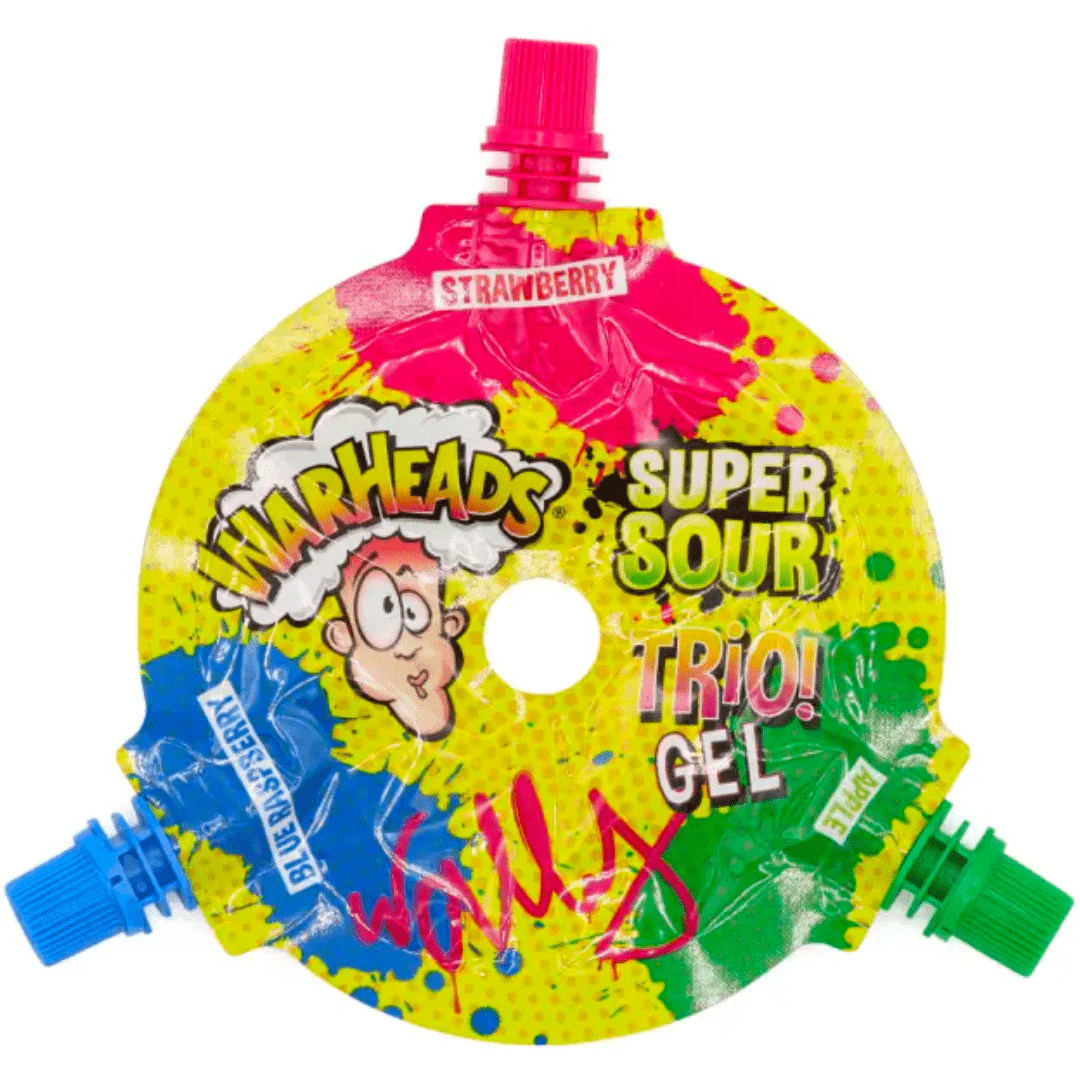 Warheads Super Sour Gel Trio Wheel 51g